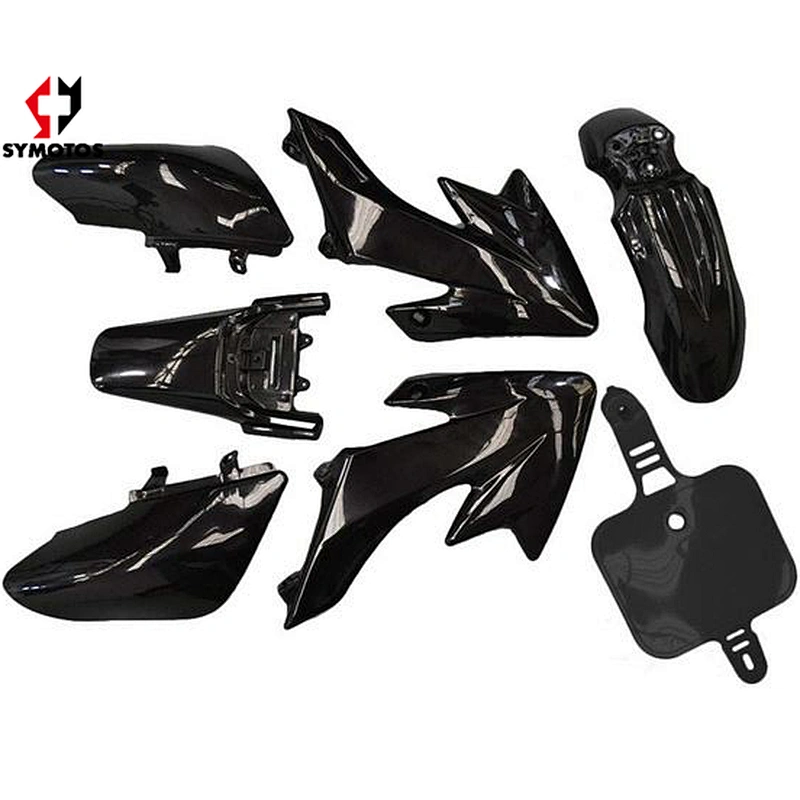 mini bike 50cc pit bike plastics kit mini moto black PP dirt bike decal kit