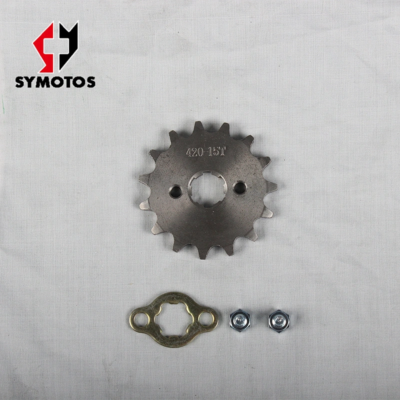Pit bike parts 15T Sprocket #420, 17mm Shaft