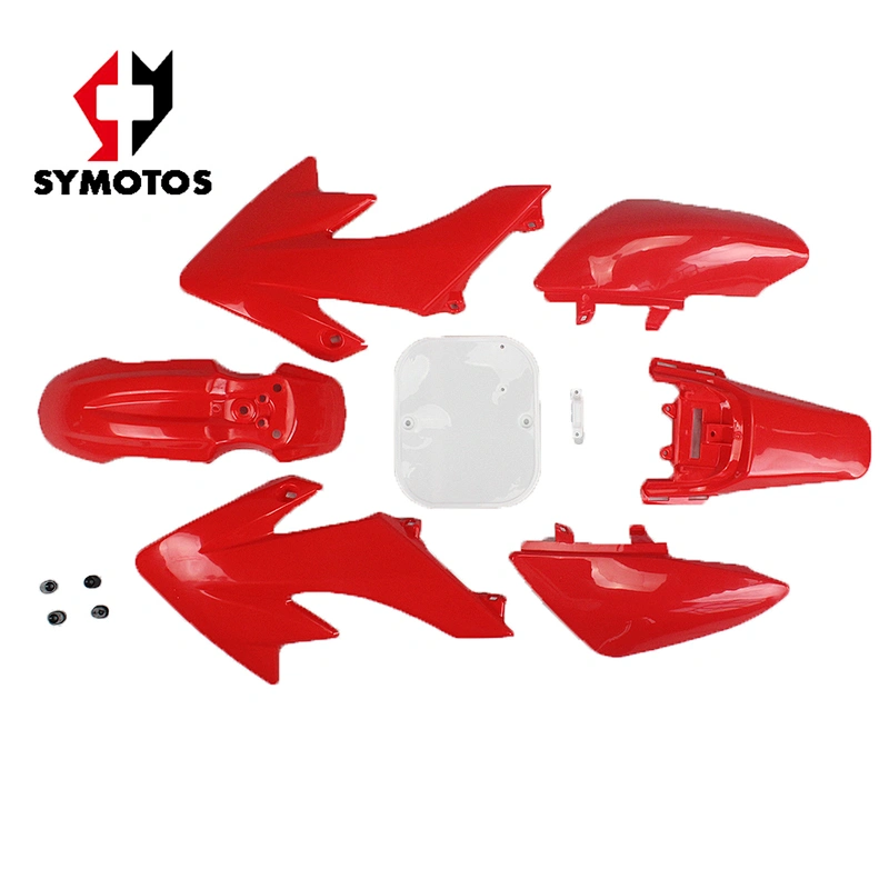 Pit bike parts 7 Pieces Red Colored Plastic Kit