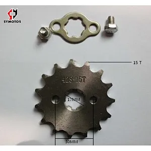 15t 15tooth 17MM FRONT ENGINES gear sprocket 428 CHAIN motorcycle MOTO pitbike PIT dirt ATV parts bike