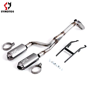 Big Bore Twin double Exhaust muffler for pit bike