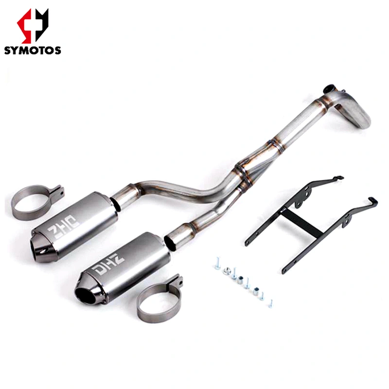 Big Bore Twin double Exhaust muffler for pit bike