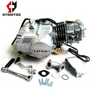 lifan 125cc 124cc electric start 2stroke air cooler motorcycle engine 1N234 GEAR manual clutch