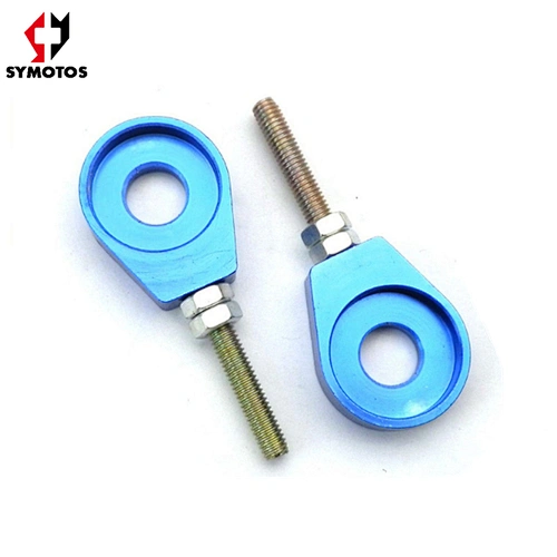 Red 12mm Chain Adjuster Tensioner Alex Block For Pit Dirt Motor Bike