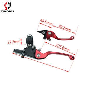 CNC Aluminum Pit Bike Brake Lever Folding Dirt Bike Clutch Lever Brake Clutch Motocross Motorcycle Atv Six Color