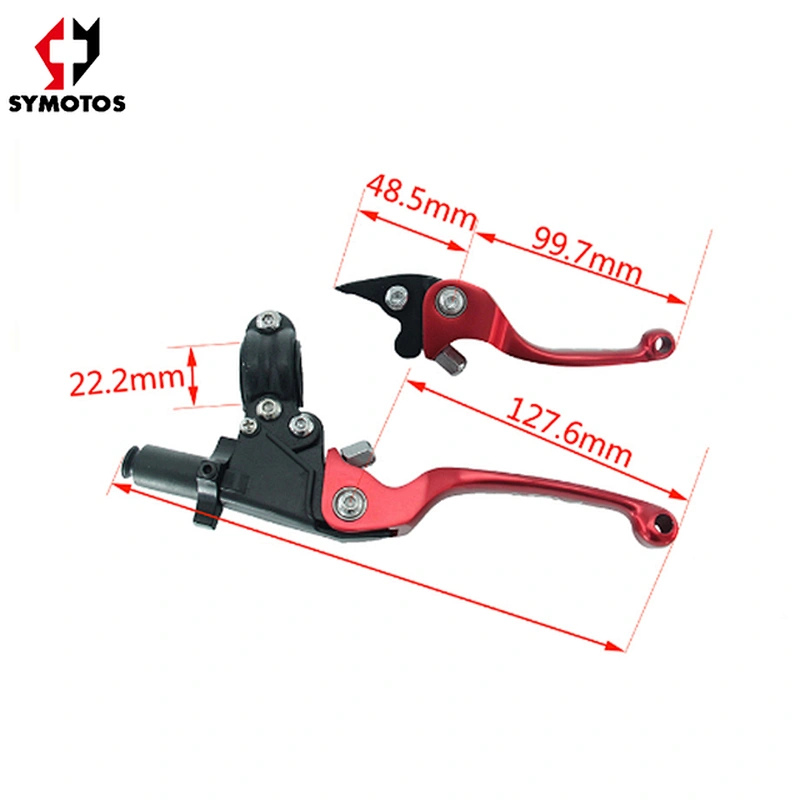 CNC Aluminum Pit Bike Brake Lever Folding Dirt Bike Clutch Lever Brake Clutch Motocross Motorcycle Atv Six Color
