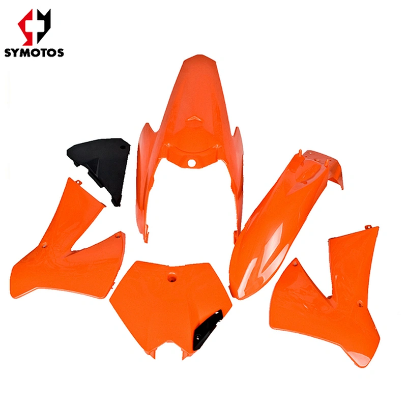 dirt bike orange plastic kit sx