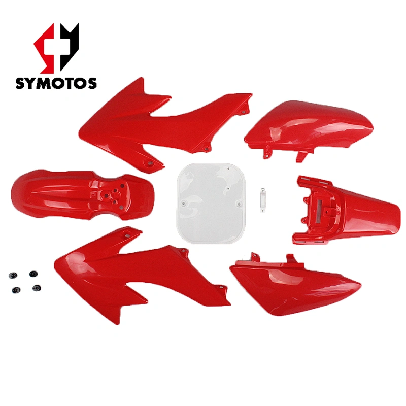 Pit bike parts 7 Pieces Red Colored Plastic Kit