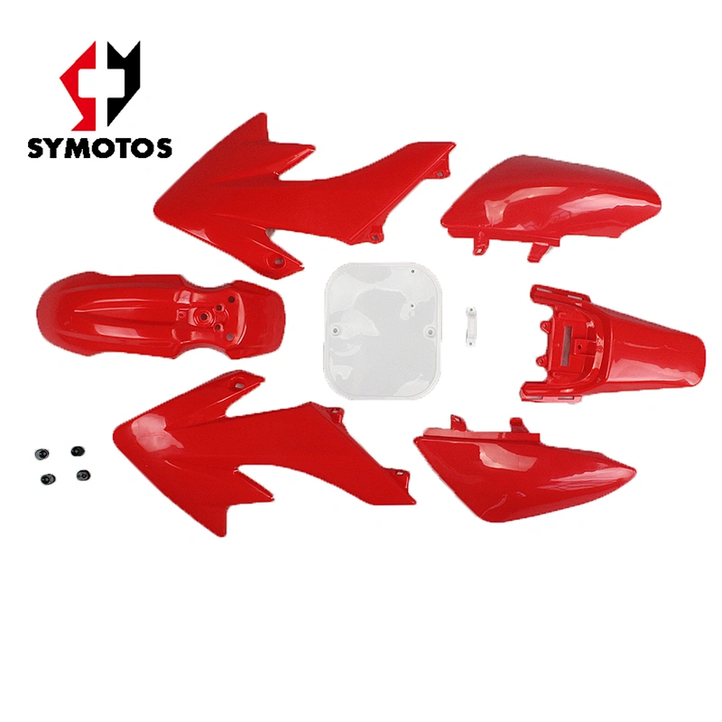 Pit bike parts 7 Pieces Red Colored Plastic Kit