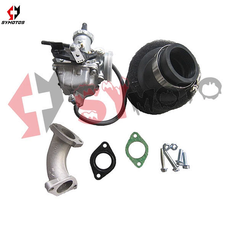 pit bike parts engine mikuni carburetor kits with inlet pipe and air filter