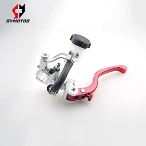 CNC Aluminum left brake Clutch lever set motocross with oil pump