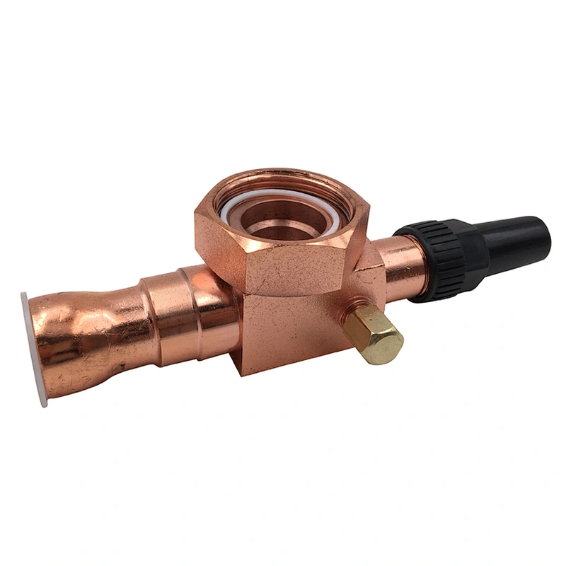 Rotary type locking valve for Refrigeration parts