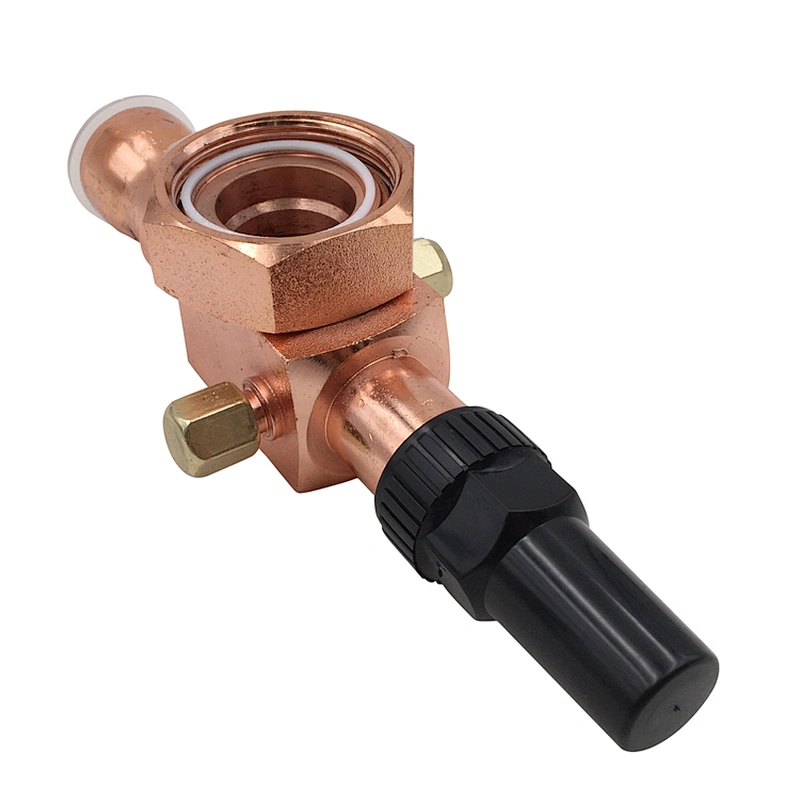 Rotary type locking valve for Refrigeration parts