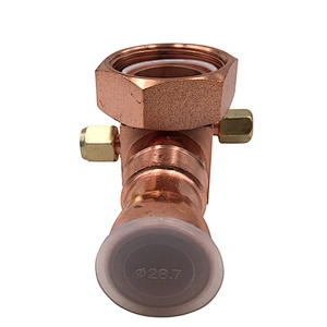 Rotary type locking valve for Refrigeration parts