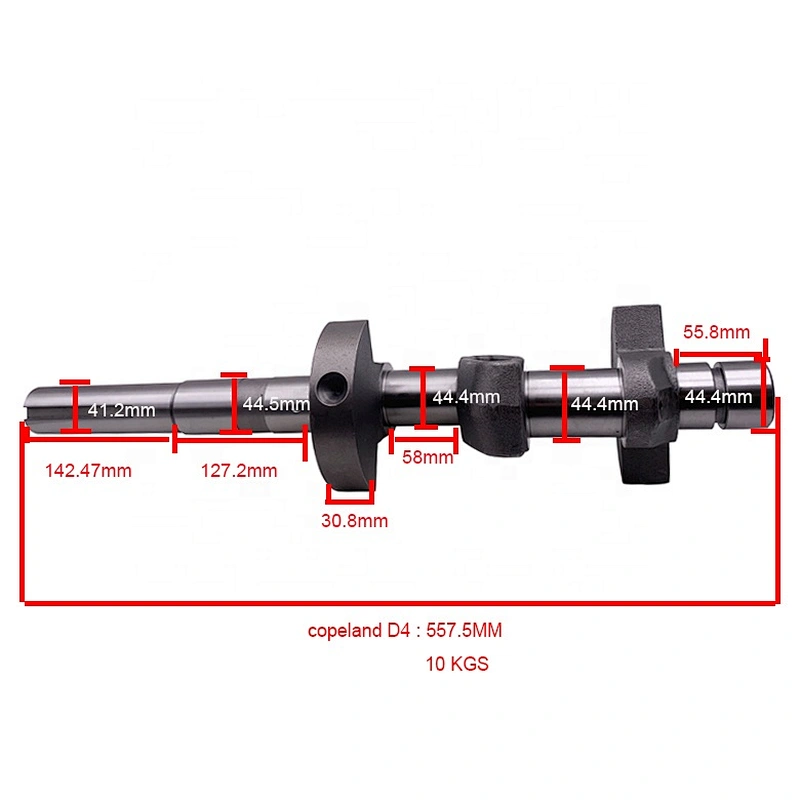 refrigeration compressor parts for copeland Crankshaft D4 557.5mm