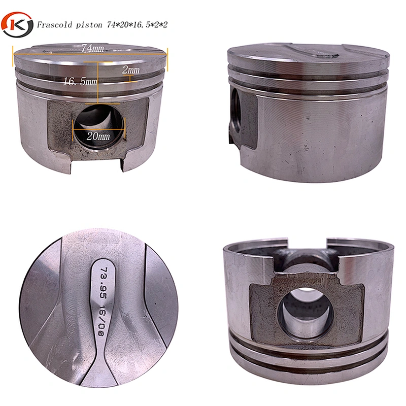 aluminum piston for hermetic refrigerator compressor  spare parts  Frascol piston 74 mm