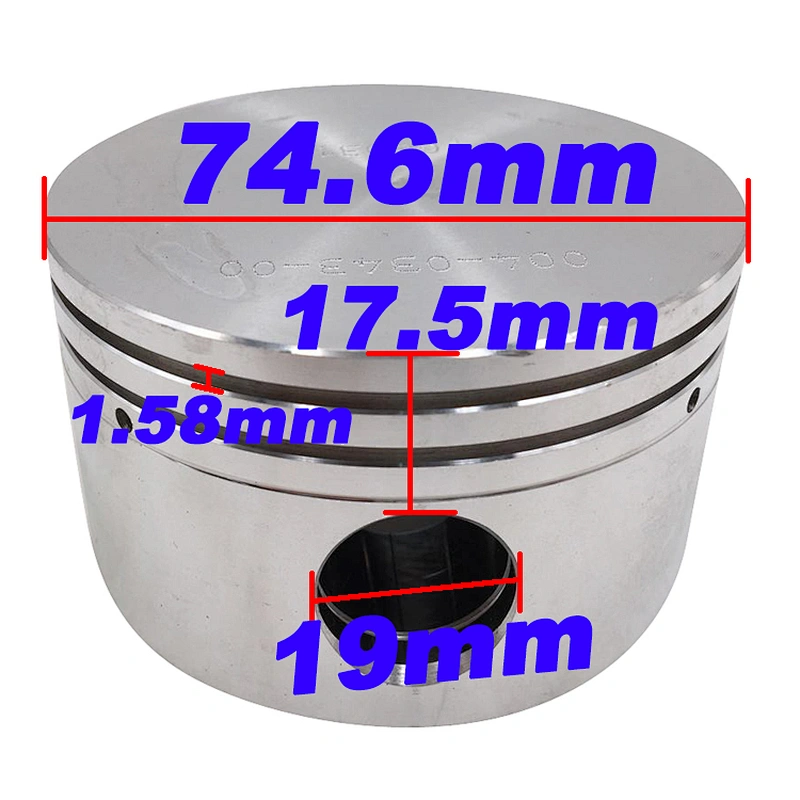 refrigeration compressor piston and connecting rod with copeland spare parts for  74.6 piston copeland D6SJ
