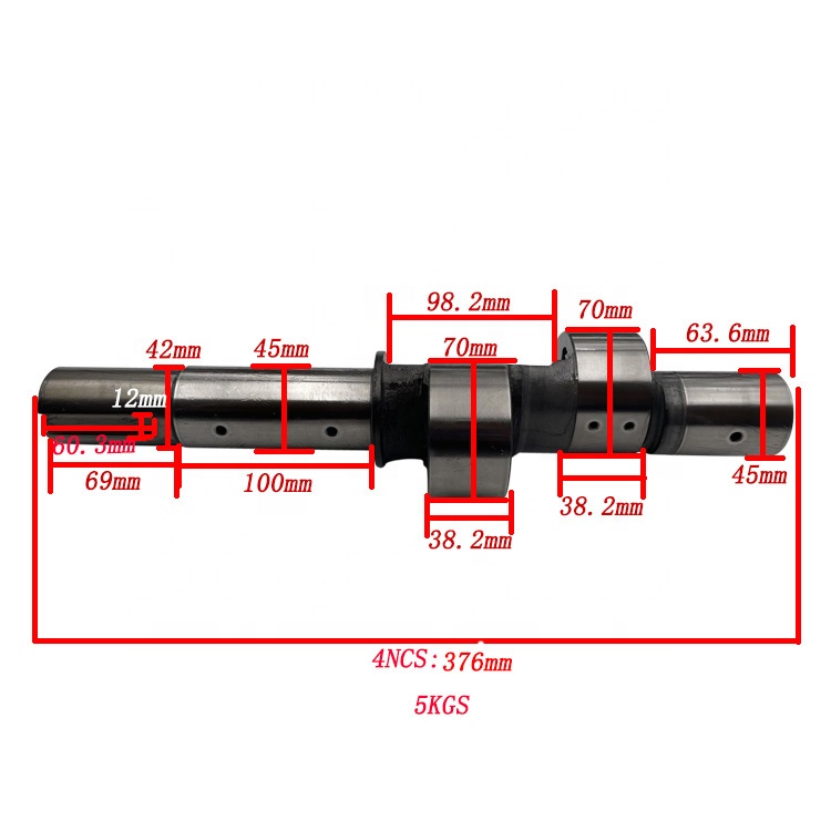 refrigerator semi hermetic compressor parts crankshaft for bltzercompressor parts crankshaft 4NCS 378mm