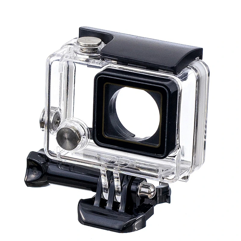 Kaliou High Quality Protective Protection Transparent Waterproof Housing Case for Goprohero4 with Screw Camera Mounting Buckle