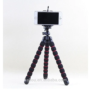 Hot Wholesale Portable S/M/L Size Sponge Octopus Flexible Tripod for Phone and Cameras