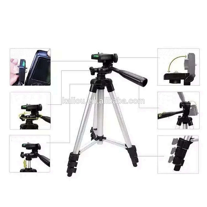 Kaliou Wholesale Portable Mini 3110 Aluminum Lightweight Tripod for Camera Phone