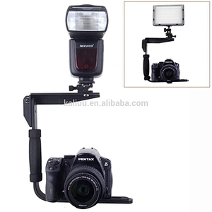 Photography SDLR Camera Right-angled U-bracket Flash 180 degree adjustable C-frame 635 Flash bracket with 1/4 thread Connector