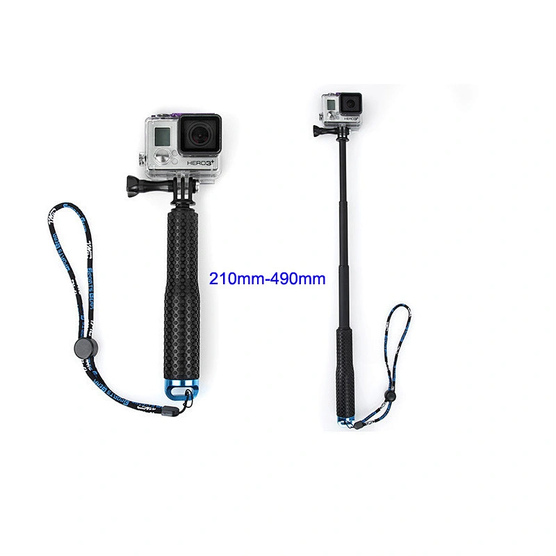 Kaliou Handheld Waterproof 19 Inch Monopod Selfie Stick for Go pro 7 6 5 4 3 2 1 Xiao yi SJ4000 SJ5000 Action Camera Smartphone