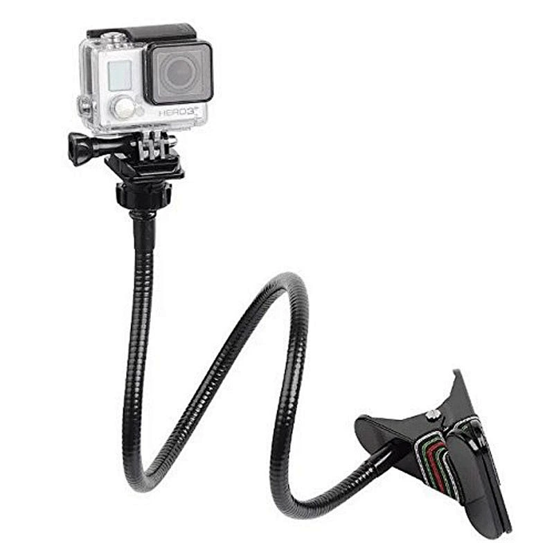 Metal long bending clip frame shooting bracket holder for sports camera clips hero5/4/3+