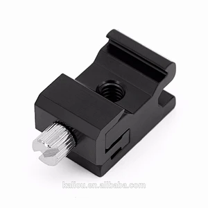Hot sale Camera Aluminum Alloy Cold Hot Shoe Mount Adapter to Bracket Stand with 1/4