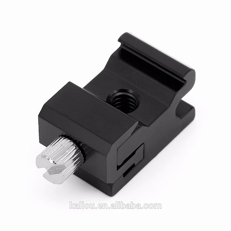 Hot sale Camera Aluminum Alloy Cold Hot Shoe Mount Adapter to Bracket Stand with 1/4