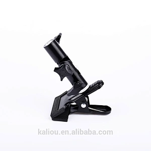 New Arrival Metal Big Spring Clamp Mount with Flash Bracket Stand for Camera Photo Studio or Backgrounds