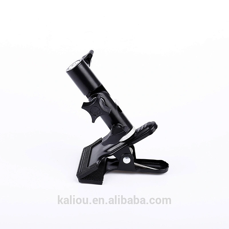 New Arrival Metal Big Spring Clamp Mount with Flash Bracket Stand for Camera Photo Studio or Backgrounds