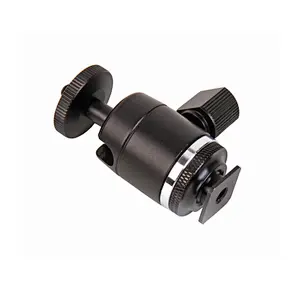 Kaliou 360 Swivel 1/4-3/8 Convert Screw Camera Tripod Flash Hot Shoe BALL Head Mount For Light Stand Monopod Monitor Adapter