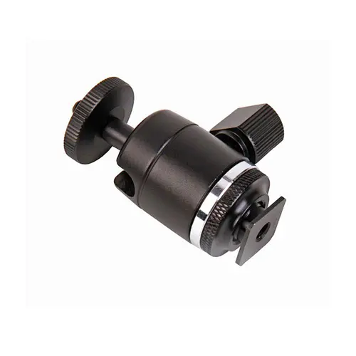 Kaliou 360 Swivel 1/4-3/8 Convert Screw Camera Tripod Flash Hot Shoe BALL Head Mount For Light Stand Monopod Monitor Adapter