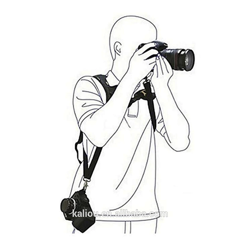 Quick Release Double Shoulder Harness Soft Pad Decompression Foam Camera Shoulder Strap Belt