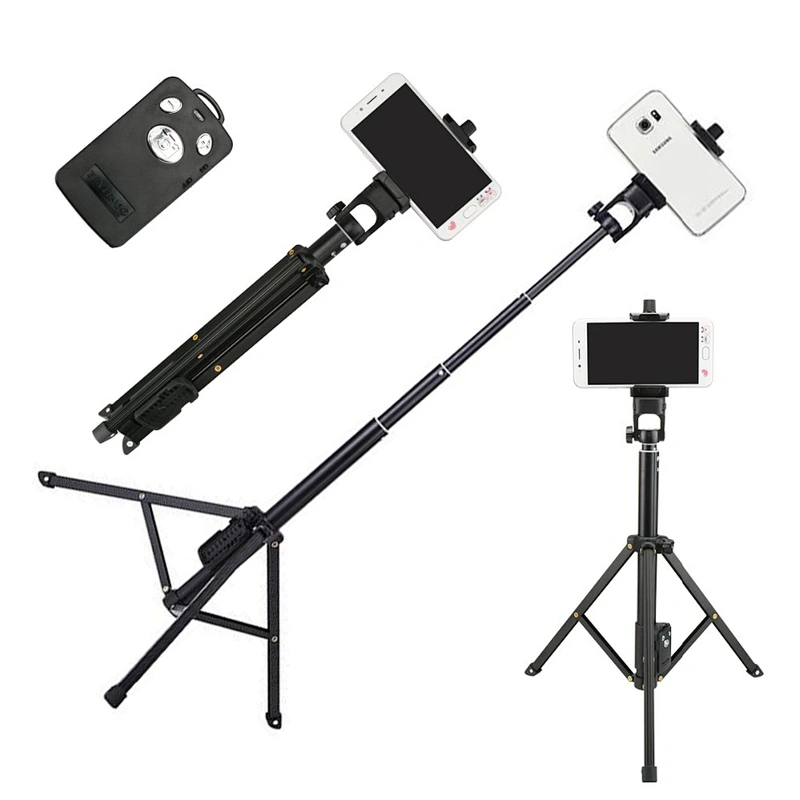Yunteng 1688  3 in 1 Selfie Stick Tripod Stand Super Lightweight Mini Bluetooth Remote Monopod For Iphone7 6 Samsungs