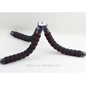 Hot Wholesale Portable S/M/L Size Sponge Octopus Flexible Tripod for Phone and Cameras
