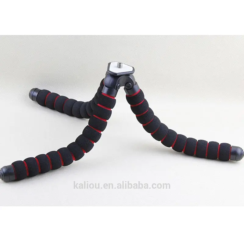 Hot Wholesale Portable S/M/L Size Sponge Octopus Flexible Tripod for Phone and Cameras