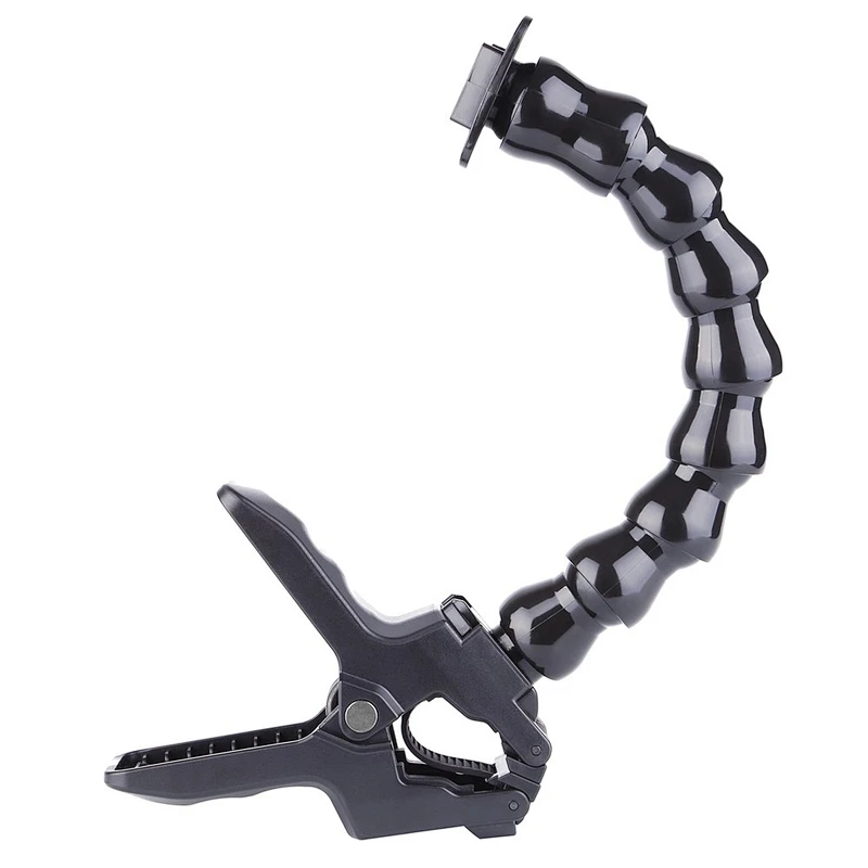 Kaliou 24cm Gooseneck Adjustment Jaws Flexible Clamp Mount for GoProHero 6 5 3 4 Session SJCAMs Xiaomsi Yi 4K 4K+ Camera Tripod