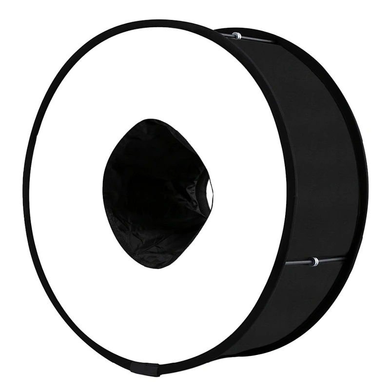 Kaliou 45cm Ring Softbox Speedlight Round Style Flash Light Shoot Soft box Foldable Professional Flash Light Diffuser