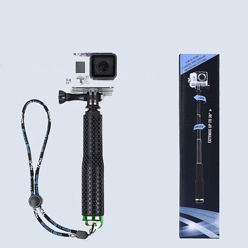 卡里乌彩色防水铝制19英寸自拍杆独脚架，用于Go Pro 7 6 5 4 3 2 1 Sj4000 Sj8 pro Yi 4K运动相机