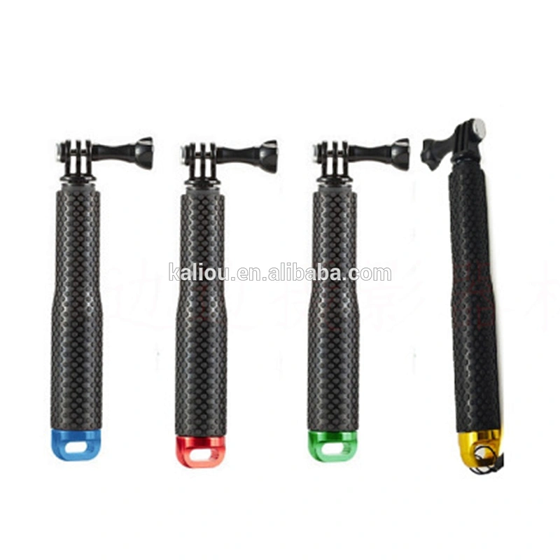 Kaliou Flexible Metal rod with non-slip rubber handle 19 inch phone selfie stick For Xiao YI Camera