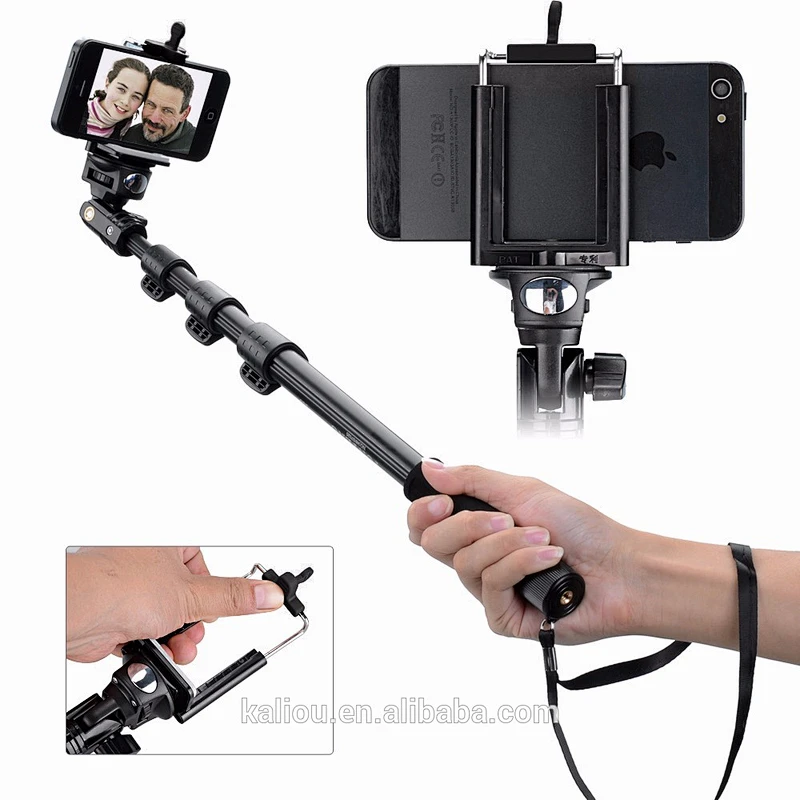 Factory direct sale YunTeng 188 Extractable Selfie Monopod Stick for Mobile Phones and Cameras
