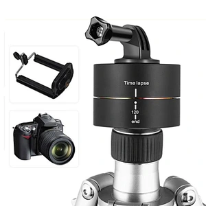 360 Degrees Panning Rotating Time Lapse Stabilizer Tripod Adapter for Gopros DSLR Sports Cameras Mobile phone 60/120 Minutes