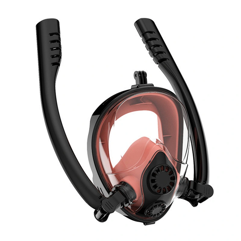 Kaliou Wholesale 2019 Hot New Full Face Diving Mask Anti Fog Snorkel Mask with Double Breathing Tubes for Adults