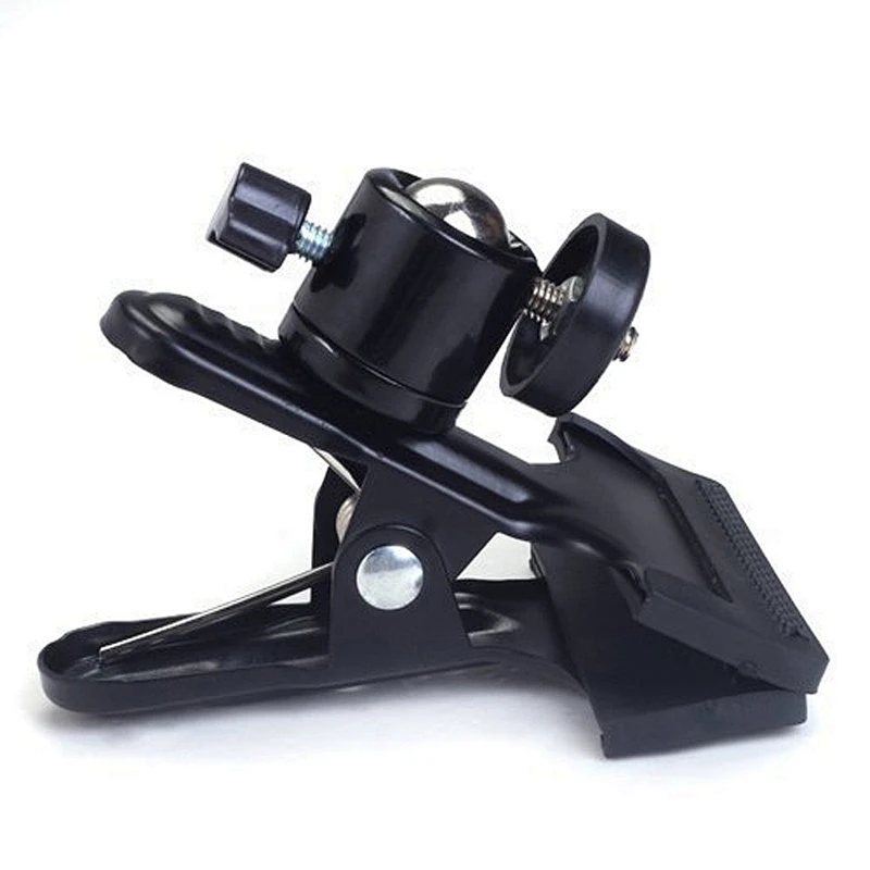 Kaliou Tripod Head Multi-function Clip Clamp Holder Mount with Standard Ball Head 1/4 Screw photography accessories for Camera