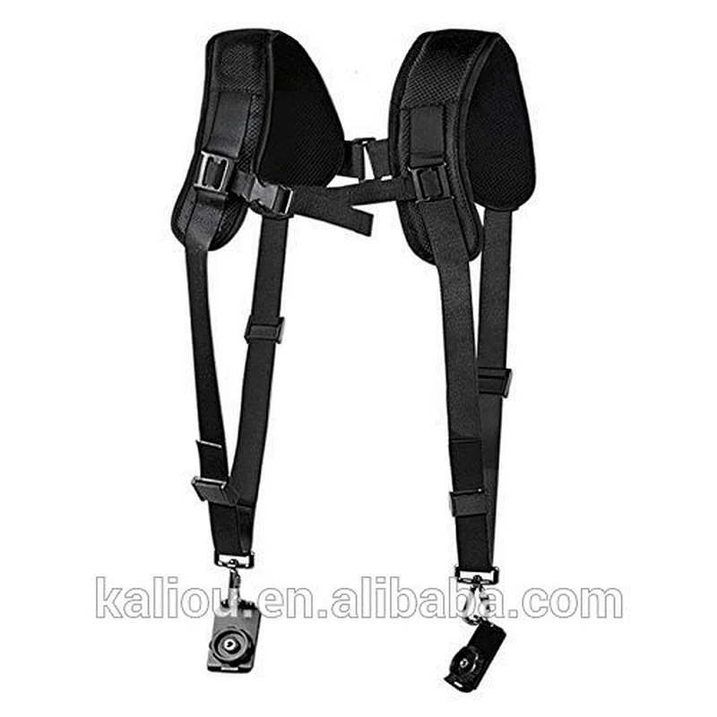 Quick Release Double Shoulder Harness Soft Pad Decompression Foam Camera Shoulder Strap Belt
