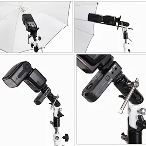 China 3 section U shape Type Swivel Flash Bracket For Umbrella Holder Light Stand Adjustable