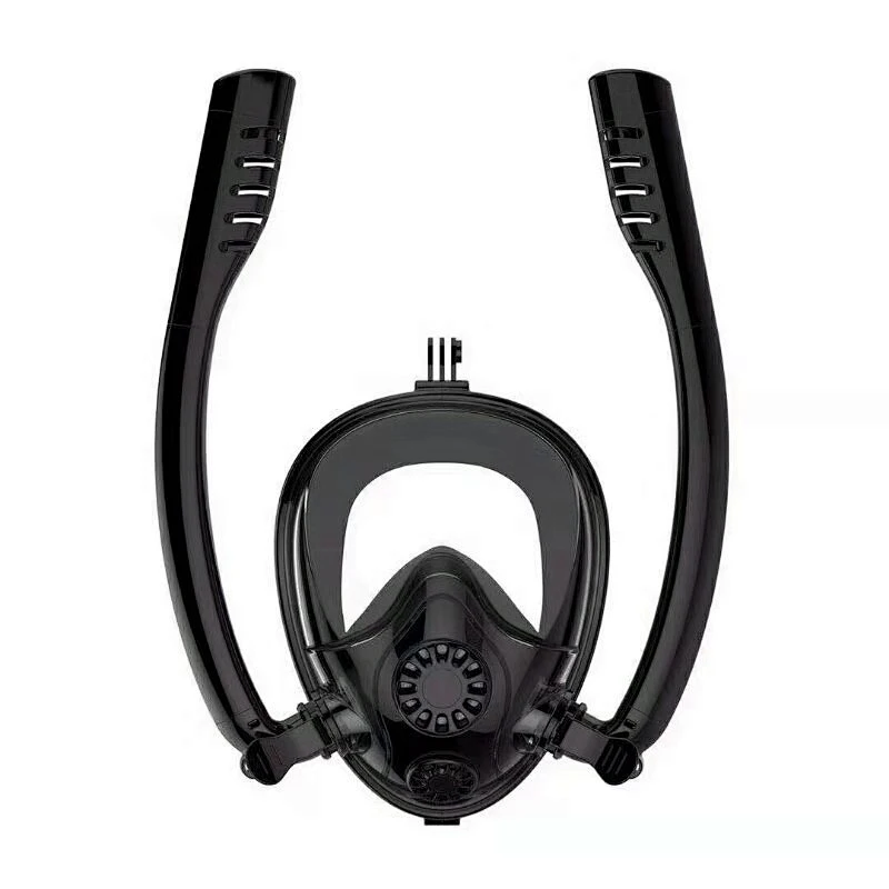 Kaliou Wholesale 2019 Hot New Full Face Diving Mask Anti Fog Snorkel Mask with Double Breathing Tubes for Adults