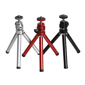 Kaliou Black Silver Red Camera Phone Mini Tripod Selfie Stick Monopod for Go pro 7 6 5 4 3+ Smartphones iphones Huaweixiaomi